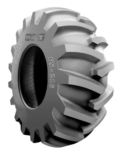The FS 216 tire is well suited for forestry forwarders and skidders.