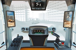 A rendering of the cab Continental displayed at CONEXPO-CON/AGG 2017 which included some of its latest technologies, such as digital mirrors, to demonstrate the trends it sees entering the heavy-duty equipment industry.