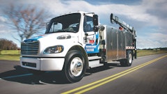 The Freightliner S2G 33,000 GVW propane-powered truck.