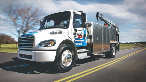 The Freightliner S2G 33,000 GVW propane-powered truck.