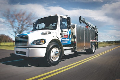 The Freightliner S2G 33,000 GVW propane-powered truck.