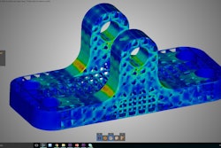 Instantaneous display of stress distribution, even on complex STL lattice structures.