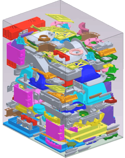 Siemens’ NX can maximize the number of prints to be executed within the HP Multi Jet Fusion 3D printer build volume by loading multiple 3D part models into NX, and then auto nesting and submitting them (powered by integrated Materialise capabilities) directly to the HP 3D printer.