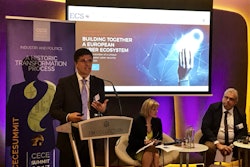 From left: Lanfranco Marasso, ECSO, Sue Arundale, FIEC, Geert Maes, CEN-CENELEC