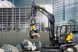 The ECR88D mini-digger is fitted with a Diesel Particulate Filter as standard, making it ideal for use in Low Emission Zones.