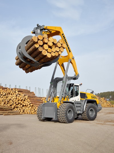 L 580 LogHandler XPower wheel loader by Liebherr-Werk Bischofshofen GmbH