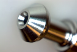 Poppet valve after electropolishing