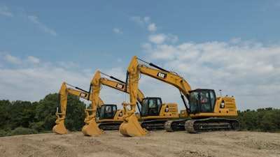 Cat 320, 320 Gc, 323 Hex, Side View