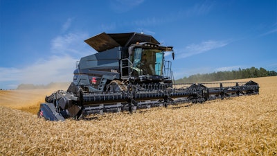 Mf Ideal 9 T Combine Working Cz 0717 1563