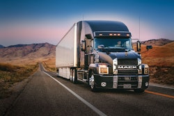 Mack’s new Anthem model is extremely aerodynamic, providing up to a 3% fuel efficiency gain for the 70-in. standup configuration, and a 1.5% improvement for the day cab version.