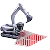 The VISIOTECH Projection-Technology can be used to optically delineate work or hazardous areas around a machine.
