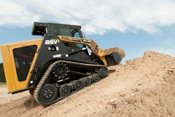 ASV's RT-75 has 18 in. (475 mm) wide rubber tracks with undercarriages that are supported by flexible torsion axles to give the operator a smooth ride while it crawls over rough, uneven surfaces.