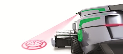 VISIOTECH Projection-Technology can project warning signals or other customer-specified designs.