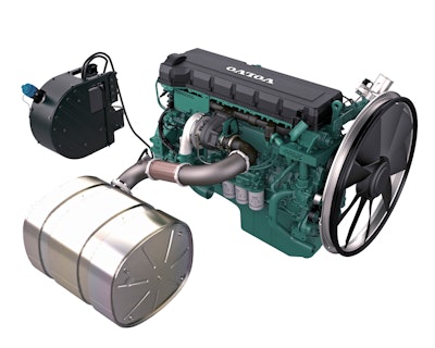 Volvo Penta TAD1672VE with SCR.