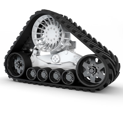 The Camso CTS High Speed is the industry’s first 100% bolt-on track system for combines that achieves roading speeds of up to 23 mph.