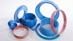 A cross-sampling of various System Seals composite internal bearings, bushings and guide bands.