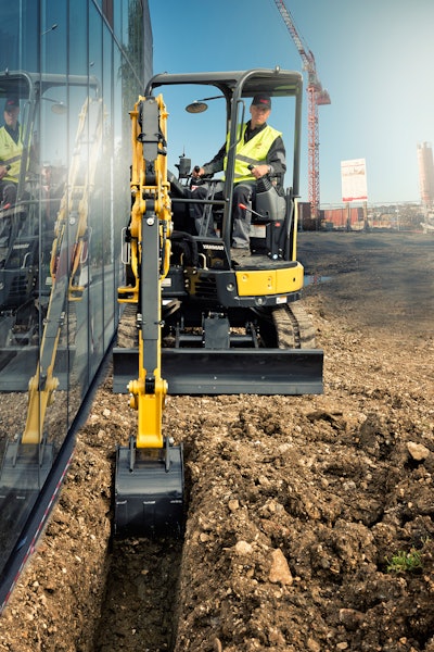 Yanmar's ViO-6 range with zero tail swing is equipped with the latest generation of electronically controlled TNV engines.