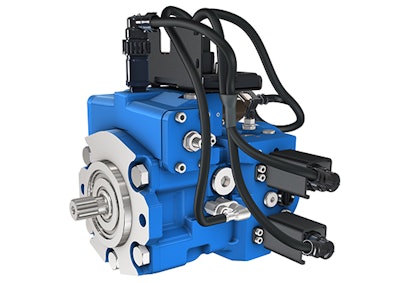 The Poclain PMe pump features a set of integrated sensors and embedded ECU.