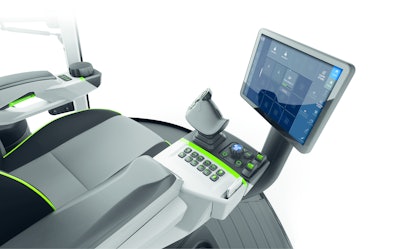 Close-up of the Smart CAB's HMI system contribution from Grammer.