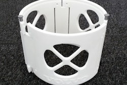 A workshop tool for mounting parts on an axle made by 3D printing.