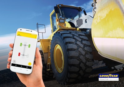 TPMS Heavy Duty with wheel loader.