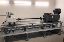 A loaded transmission efficiency test rig at the new Michigan test facility.