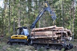 On Track Low Impact Forwarder With Prinoth Undercarriage