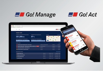 The digital tools MTU Go!Act and MTU Go!Manage from Rolls-Royce Power Systems provide analysis of connected systems.