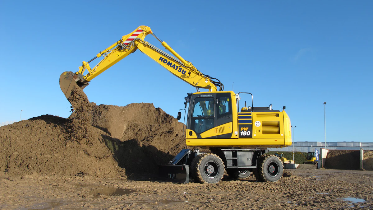 Komatsu Europe Introduces new PW148-11 and PW180-11 Wheeled Excavators ...