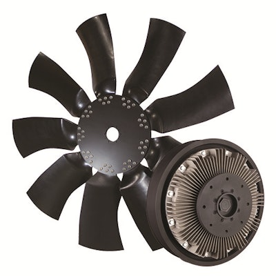 The Horton Thermoset Engineered Composites (HTEC) fan and RCV2000 variable speed fan drive.