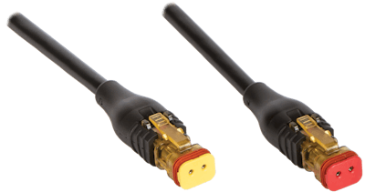 Turck's LED Deutsch connector includes a visual indicator to help ease troubleshooting, particularly when the device is tucked away or hidden from view in a piece of equipment.