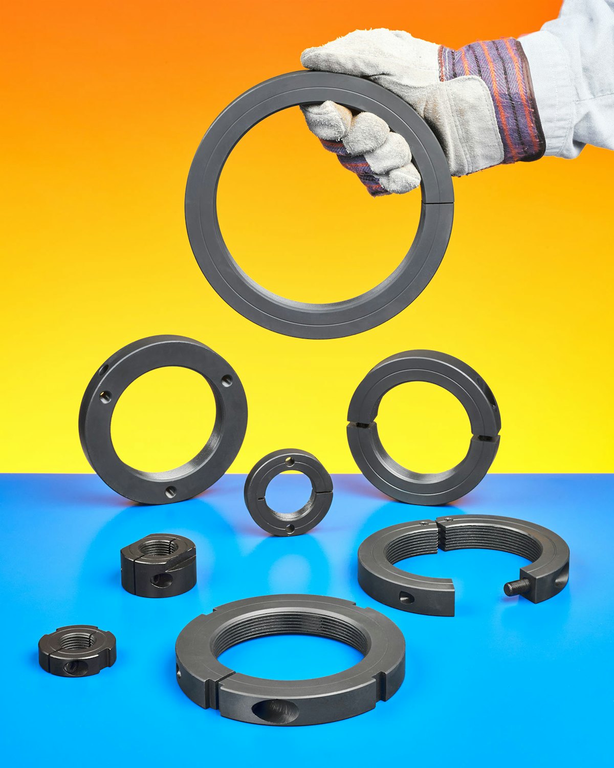 Stafford Special Threaded Shaft Collars & Bearing Lock Nuts From