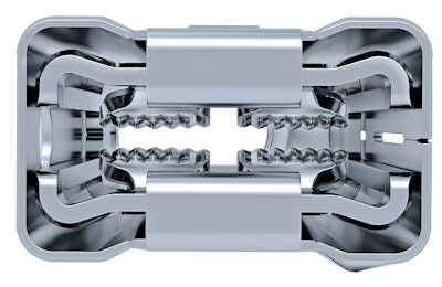 TE LITEFORCE features a wave structure contact geometry on the terminal beams, helping to achieve improved vibration resistance and current carrying capacity.