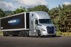 The Freightliner eCascadia electric vehicle