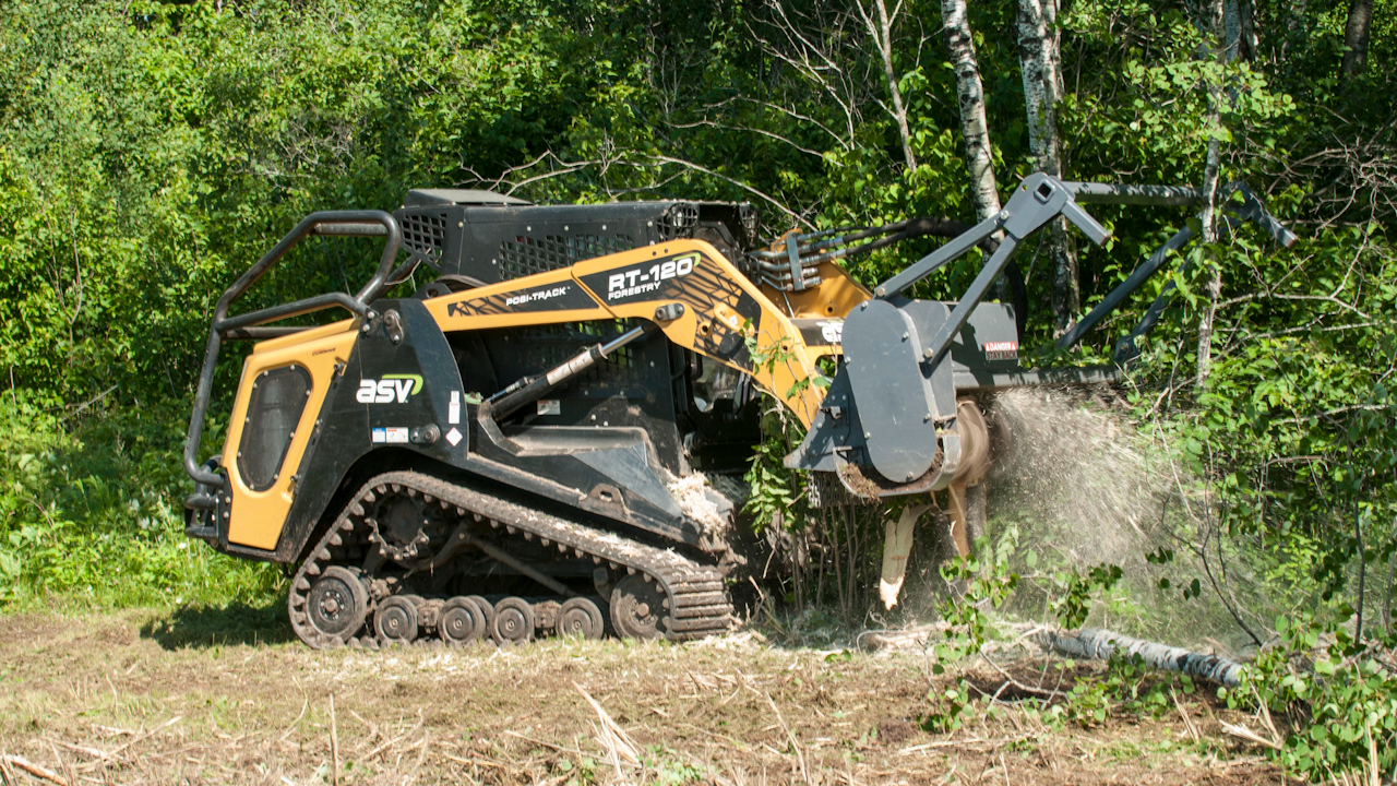 Asv Introducing Rt 1 Forestry Compact Track Loader At Gie Expo 18 Oem Off Highway