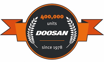 Doosan40 Thousandth Logo