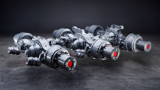 Meritor's P600 tridem axle has a maximum GAWR of 126,000 lbs. (57,152 kg).