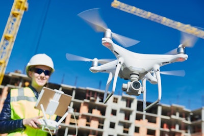 Drone Building In Back