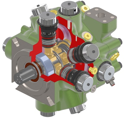 E Dyn® 96 Open Circuit Pump 2015 Model Quarter Section Cut 300dpi 16cm