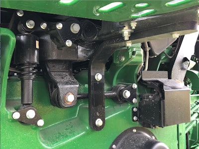 The Premium CommandView III Cab with cab suspension is standard on 2019 John Deere 8RT Series Tractors.