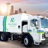 Rendering of Seattle's first electric refuse truck, set to be delivered in early 2019.