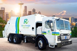 Rendering of Seattle's first electric refuse truck, set to be delivered in early 2019.