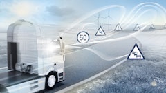 Bosch electronic horizon uses high-definition map with topographical data of the route ahead to inform the engine and transmisison of the most efficient driving strategy. Learn more at oemoffhighway.com/21016143.