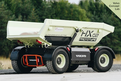 Prototype HX2 autonomous, battery-electric load carrier.