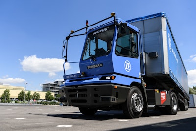 ZF's autonomous, electrically powered Terminal Yard Tractor.