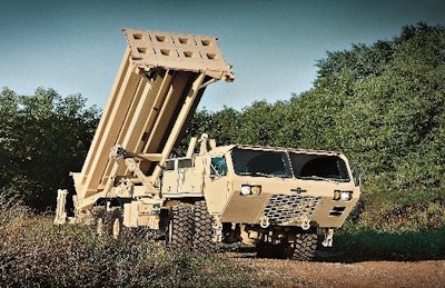 The OBVP system is intended for a heavier class of military vehicle – the 44-ton Oshkosh Heavy Expanded Mobility Tactical Truck (HEMTT) equipped with Terminal High Altitude Area Defense (THAAD) anti-ballistic missile launchers.