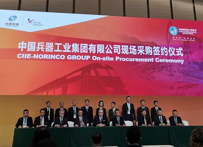 The contract between DEUTZ and Norinco was signed at the China International Import Expo (CIIE) on 6 November 2018 in Shanghai.
