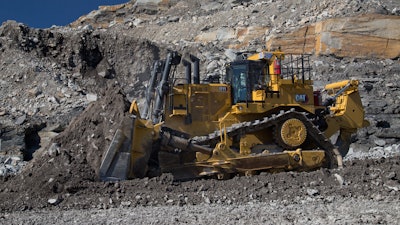 New Cat D11 Pushing Overburden
