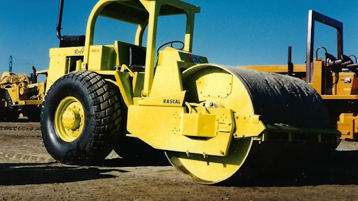 This 1968 Raygo 400 is part of its Rascal line, one of the most successful early series of self-propelled vibratory compactors.