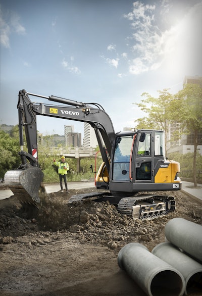 Volvo @ Bauma China Ec75 D Launches In China